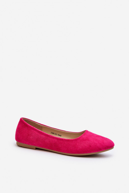 Bailarinas de camurça rosa Kommia