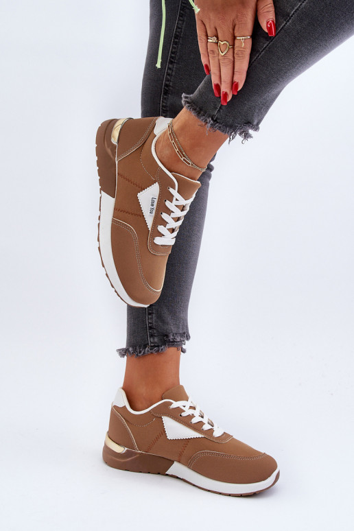 calçados esportivos tênis modelo sapatos cor marrom Vovella