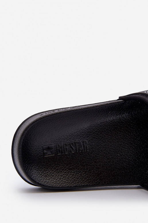 Chinelos masculinos leves Big Star NN174694 pretos