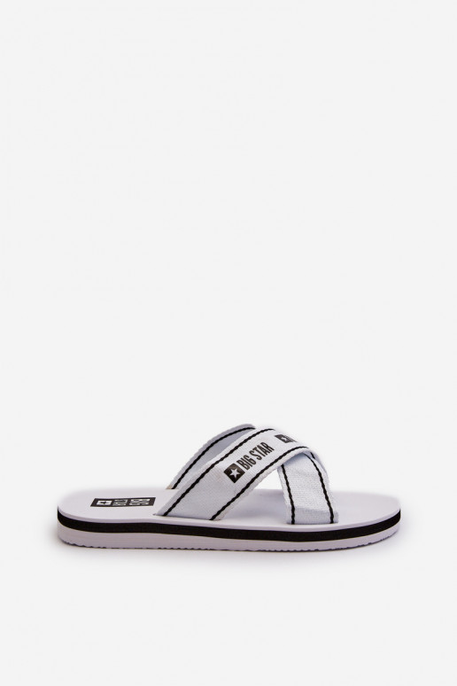 Chinelos femininosChinelos levesj Podeszwie Big Star NN274A509 branco