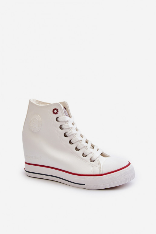 Sapatos de lazer Cross Jeans NN2R4004 cor branca