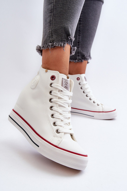 Sapatos de lazer Cross Jeans NN2R4004 cor branca