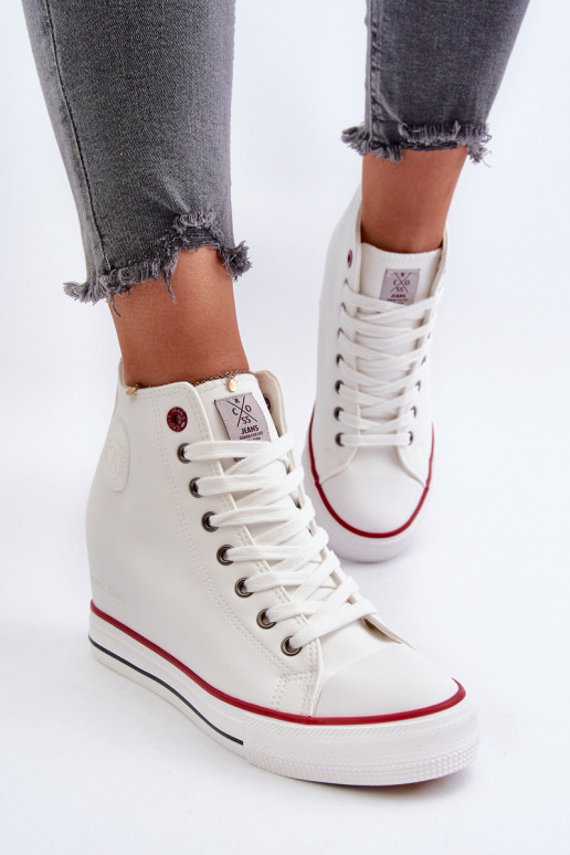 Sapatos de lazer Cross Jeans NN2R4004 cor branca