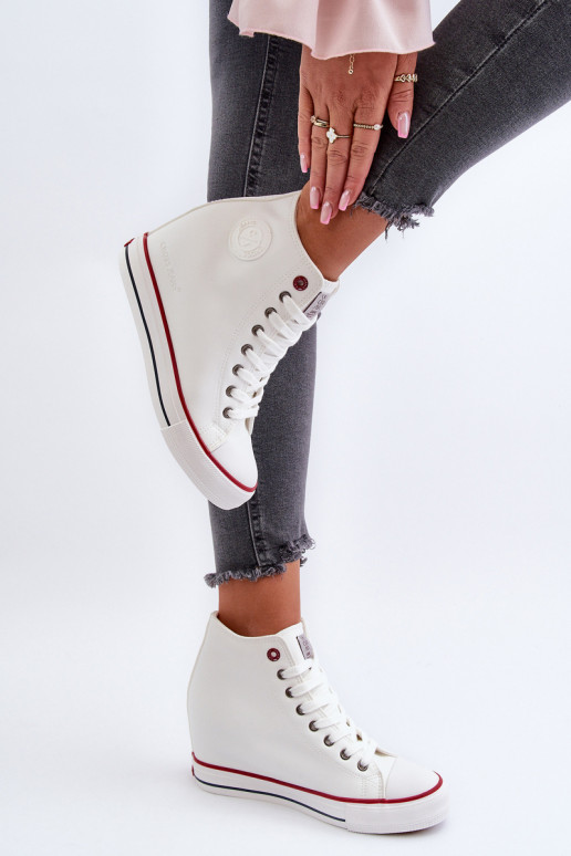 Sapatos de lazer Cross Jeans NN2R4004 cor branca