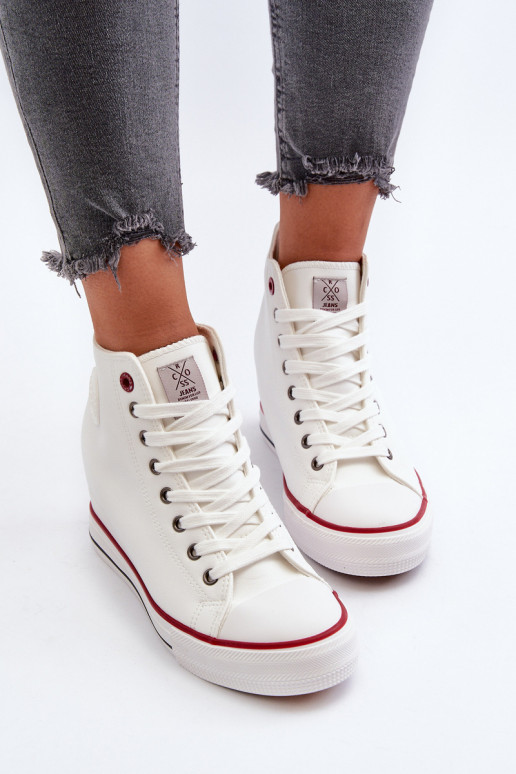Sapatos de lazer Cross Jeans NN2R4004 cor branca
