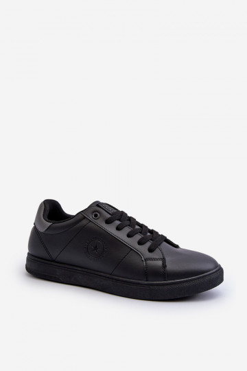 Sapatos casuais masculinos feitos de couro ecológico Big Star NN174284 cor preta
