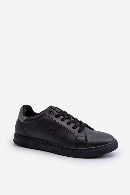 Sapatos casuais masculinos feitos de couro ecológico Big Star NN174284 cor preta