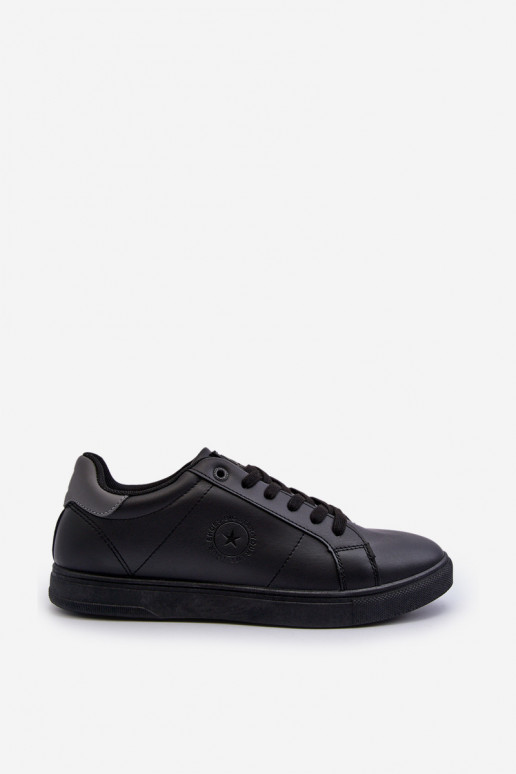 Sapatos casuais masculinos feitos de couro ecológico Big Star NN174284 cor preta