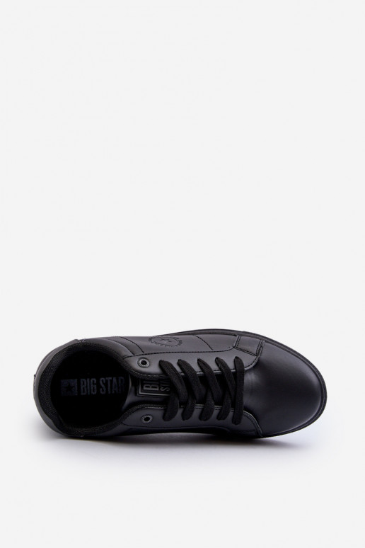Sapatos casuais masculinos feitos de couro ecológico Big Star NN174284 cor preta