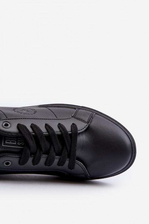 Sapatos casuais masculinos feitos de couro ecológico Big Star NN174284 cor preta