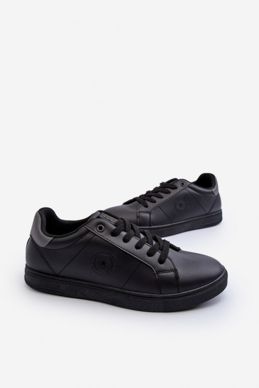 Sapatos casuais masculinos feitos de couro ecológico Big Star NN174284 cor preta