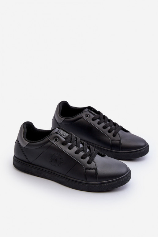 Sapatos casuais masculinos feitos de couro ecológico Big Star NN174284 cor preta