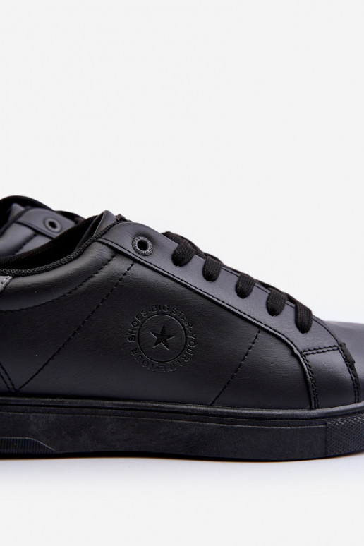 Sapatos casuais masculinos feitos de couro ecológico Big Star NN174284 cor preta