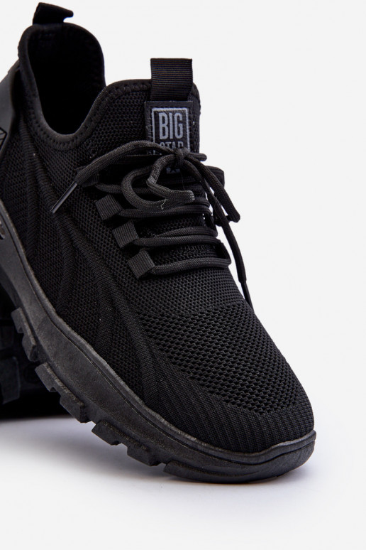 Tênis modelo sapatos HI-POLY SYSTEM Big Star NN174467 cor preta