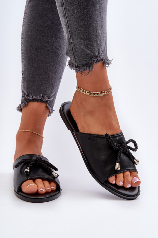 Chinelos femininos Eko Big Star NN274066 pretos