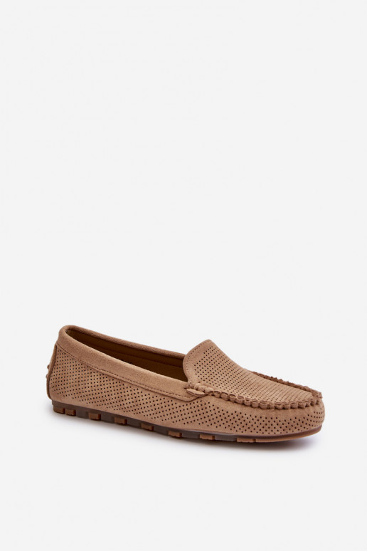 Mocassins elegantes de camurça bege Ranica