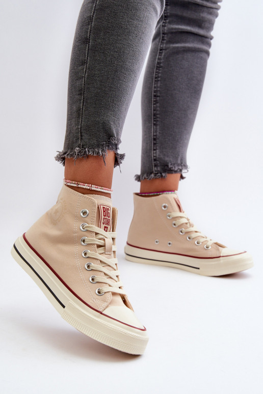 Sapatos de lazer Big Star NN274278 bege Sapatos de lazer Big Star NN274278 bege