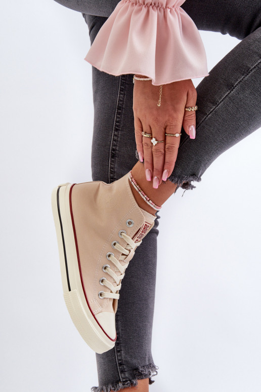Sapatos de lazer Big Star NN274278 bege Sapatos de lazer Big Star NN274278 bege
