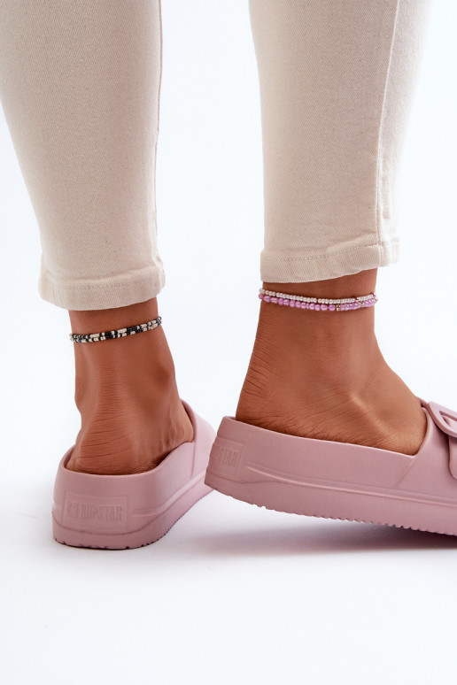 Sandálias plataforma leve Big Star NN274A663 com fivelas em rosa