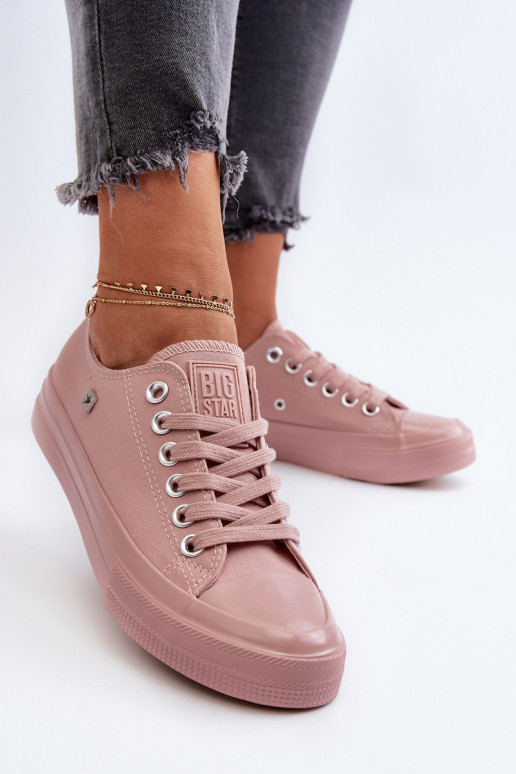 Modelo clássico Sapatos de lazer Big Star NN274291 cor rosa