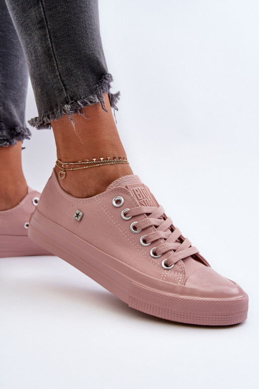 Modelo clássico Sapatos de lazer Big Star NN274291 cor rosa