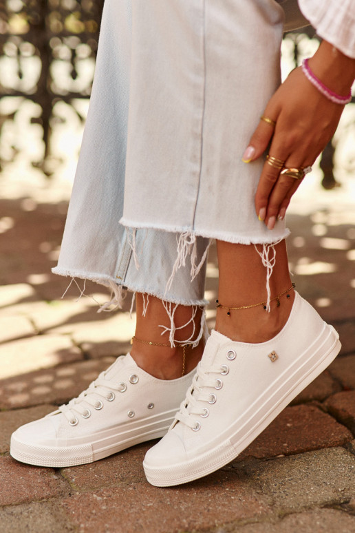 Modelo clássico Sapatos de lazer Big Star NN274285 cor branca