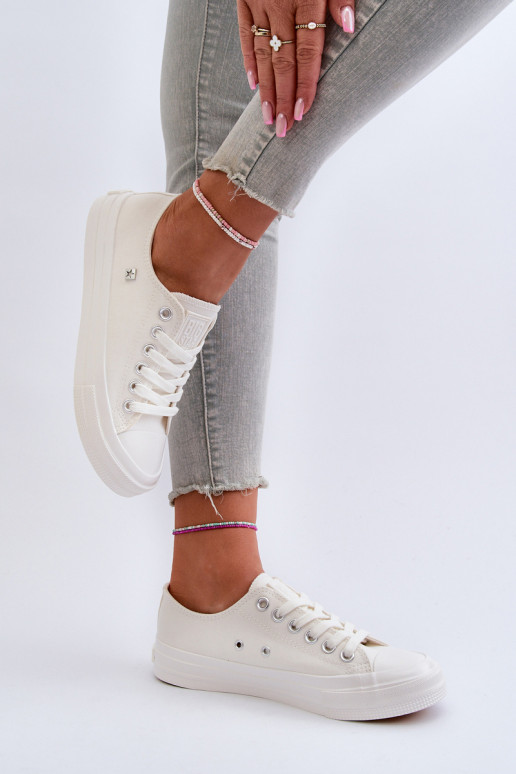 Modelo clássico Sapatos de lazer Big Star NN274285 cor branca