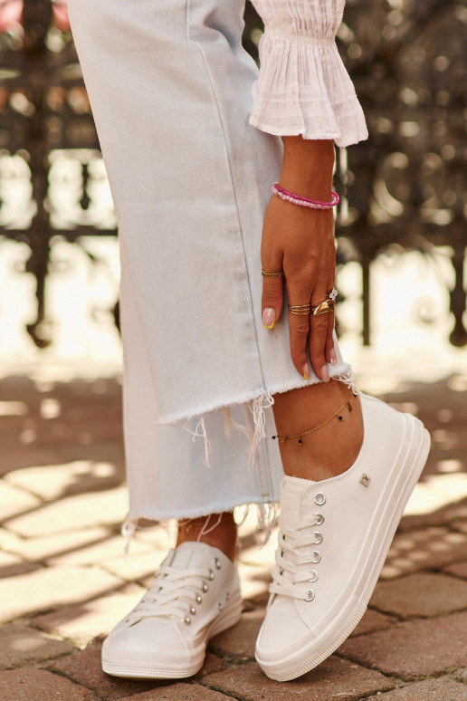 Modelo clássico Sapatos de lazer Big Star NN274285 cor branca