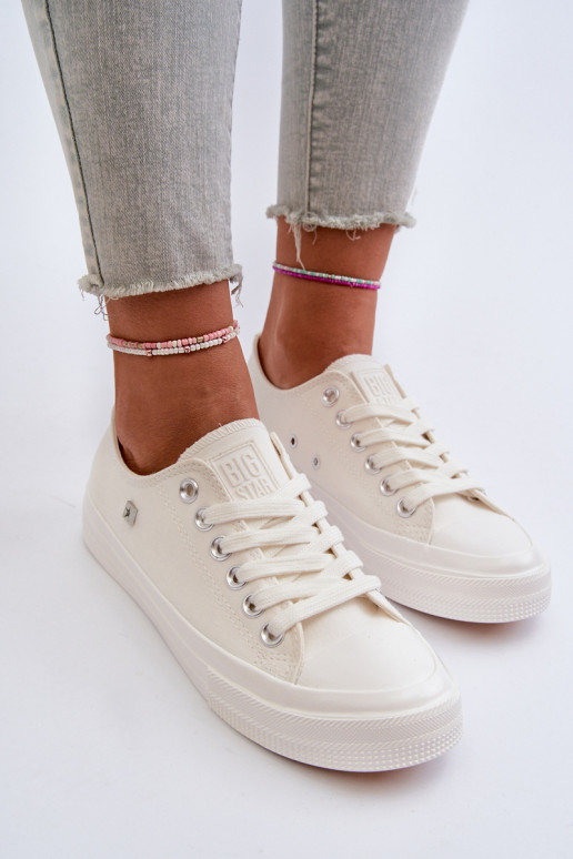 Modelo clássico Sapatos de lazer Big Star NN274285 cor branca