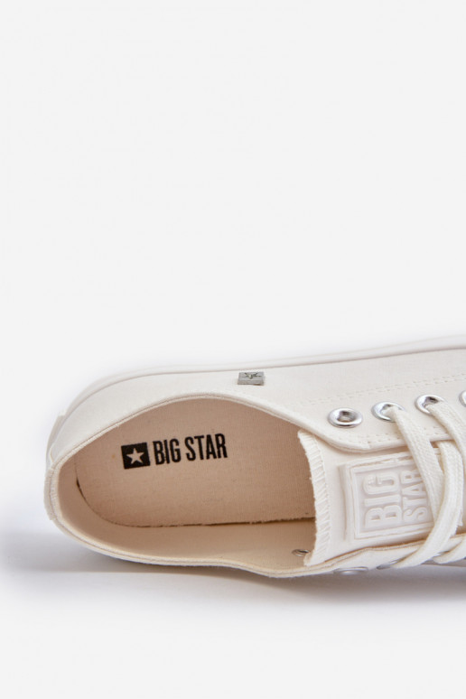 Modelo clássico Sapatos de lazer Big Star NN274285 cor branca