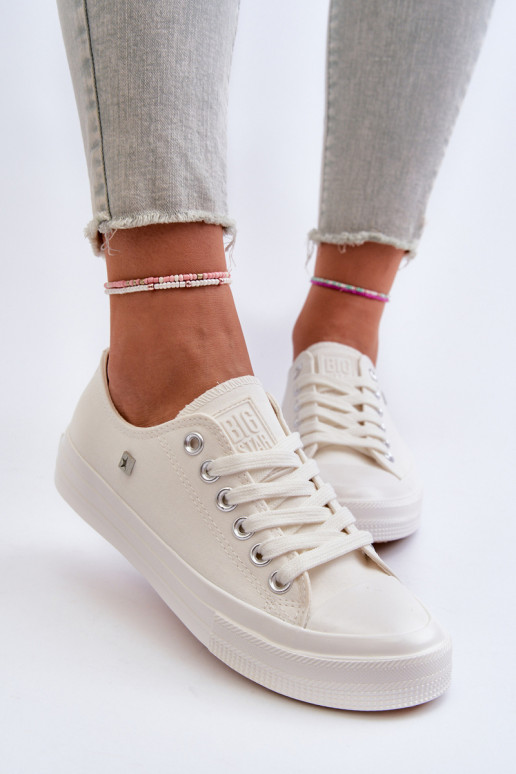 Modelo clássico Sapatos de lazer Big Star NN274285 cor branca