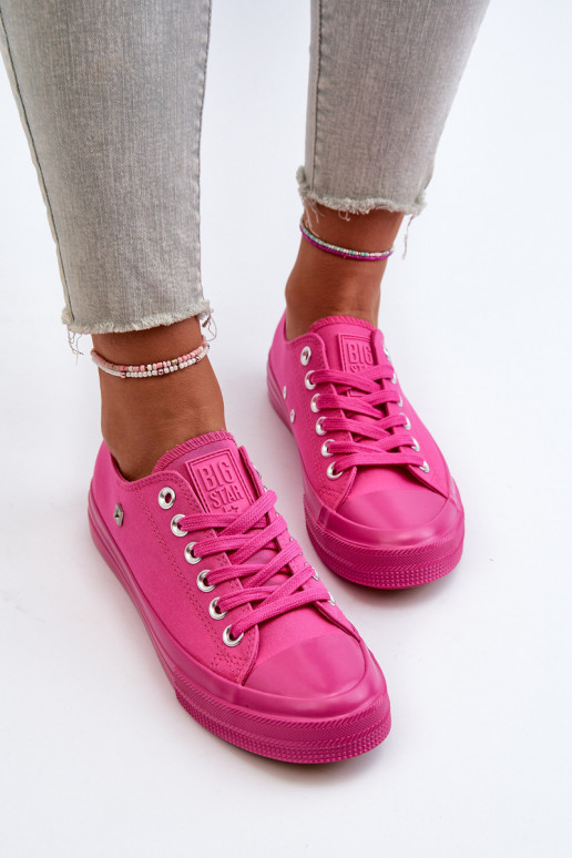 Modelo clássico Sapatos de lazer Big Star NN274290 cor rosa