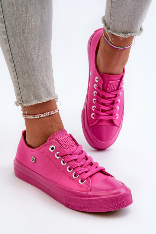 Modelo clássico Sapatos de lazer Big Star NN274290 cor rosa