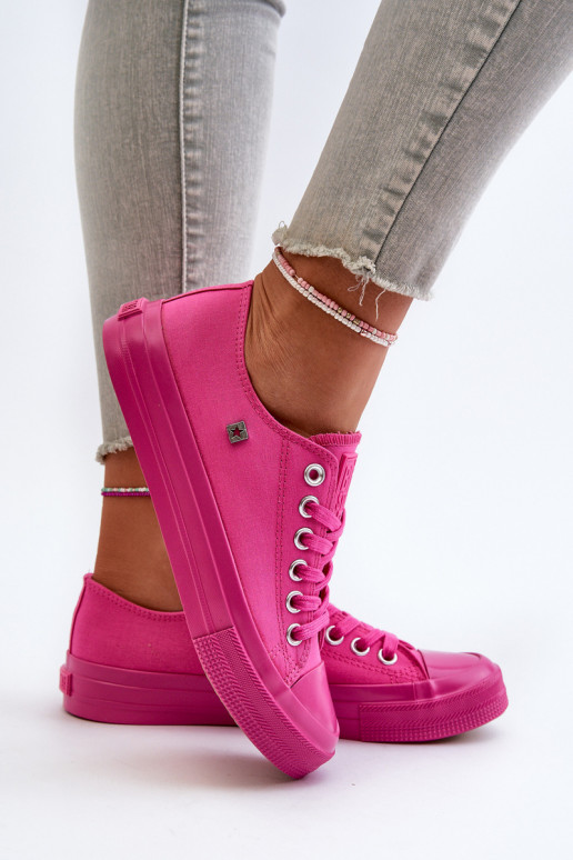 Modelo clássico Sapatos de lazer Big Star NN274290 cor rosa