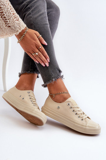 Modelo clássico Sapatos de lazer Big Star NN274286 bege 2