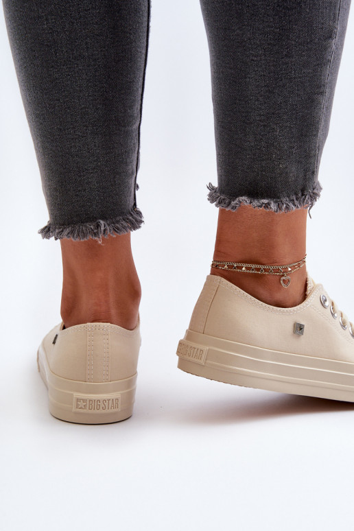 Modelo clássico Sapatos de lazer Big Star NN274286 bege