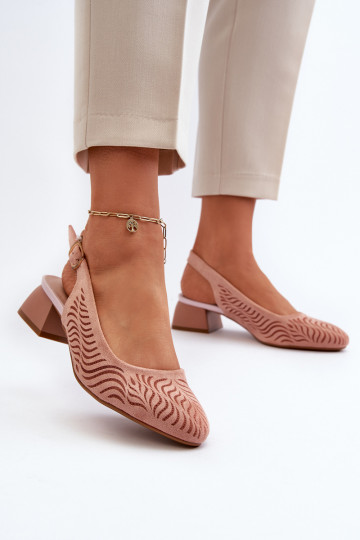 Sapatos com salto Klocku rosa Gemifa