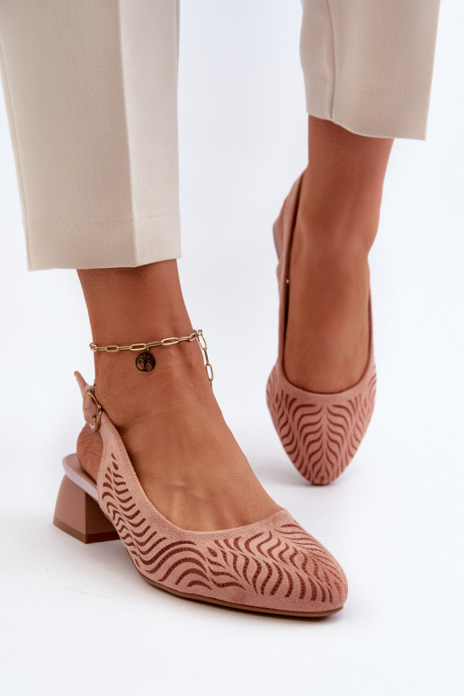 Sapatos com salto Klocku rosa Gemifa