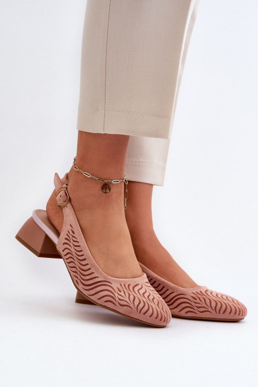 Sapatos com salto Klocku rosa Gemifa