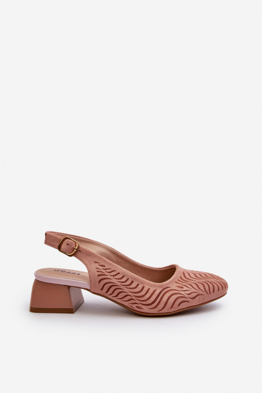 Sapatos com salto Klocku rosa Gemifa