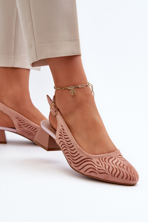 Sapatos com salto Klocku rosa Gemifa