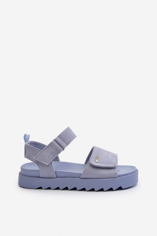 Sandálias de camurça com plataforma Big Star NN274706 azul