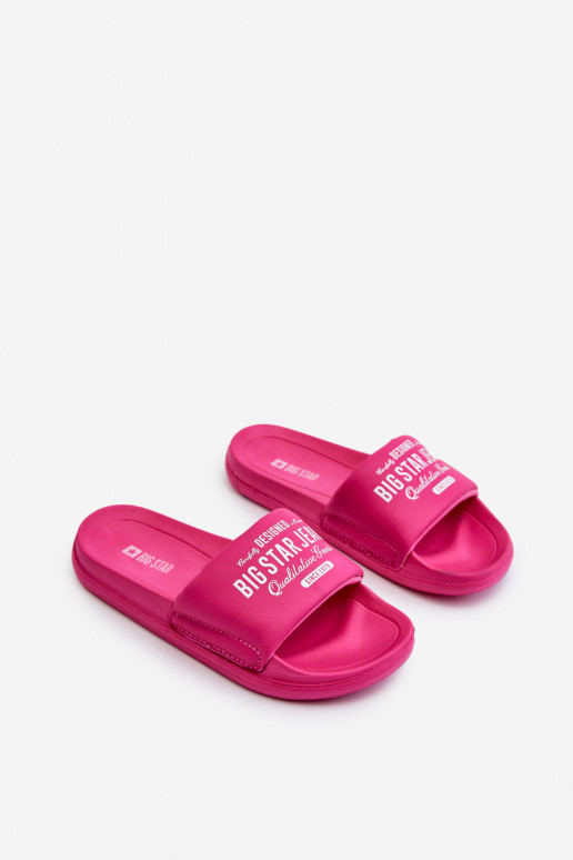Chinelos leves Chinelos infantis Big Star NN374519 cor rosa Chinelos leves Chinelos infantis Big Star NN374519 cor rosa