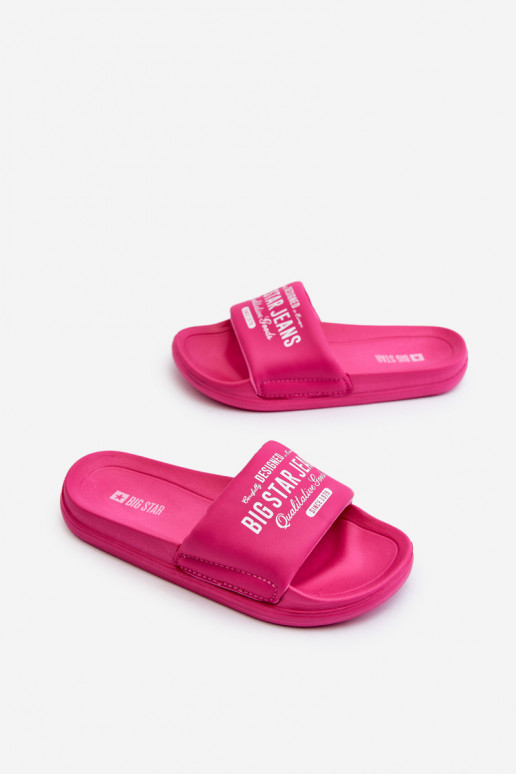 Chinelos leves Chinelos infantis Big Star NN374519 cor rosa Chinelos leves Chinelos infantis Big Star NN374519 cor rosa