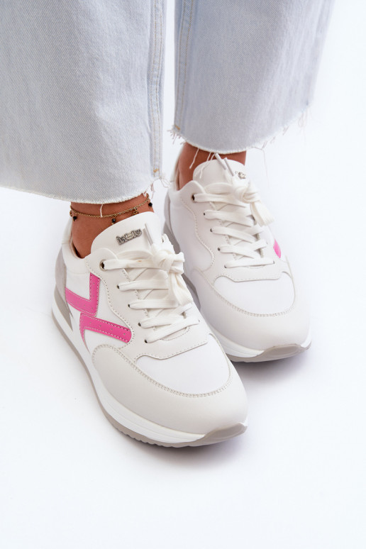 Tênis modelo sapato com plataforma INBLU IN000362 cor branca Tênis modelo sapato com plataforma INBLU IN000362 cor branca