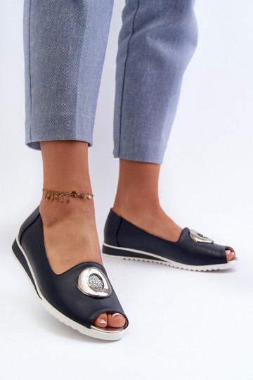 Sapatos com enfeites Eco azul escuro Biolita