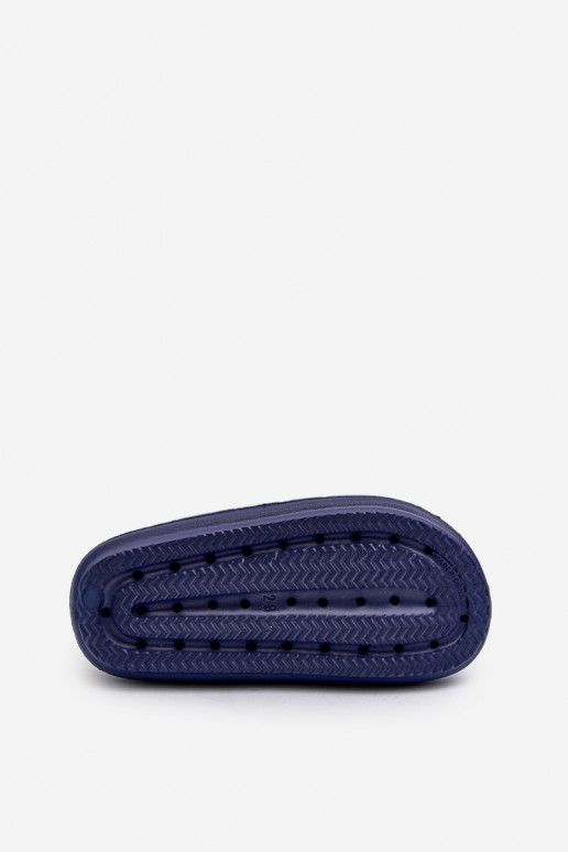 Sandálias leves com fechos adesivos ProWater PRO-24-05-01K azul escuro Sandálias leves com fechos adesivos ProWater PRO-24-05-01K azul escuro