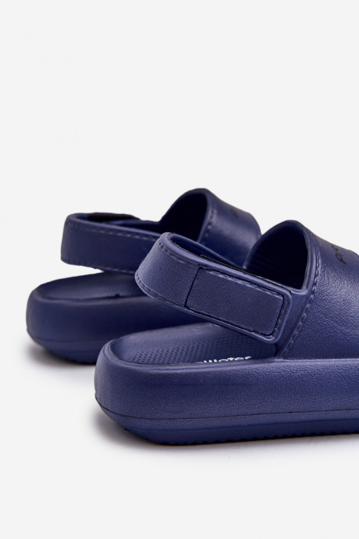 Sandálias leves com fechos adesivos ProWater PRO-24-05-01K azul escuro Sandálias leves com fechos adesivos ProWater PRO-24-05-01K azul escuro