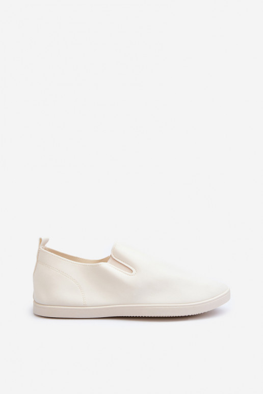 Tênis sapatos casuais Slip-On bege Lovinia