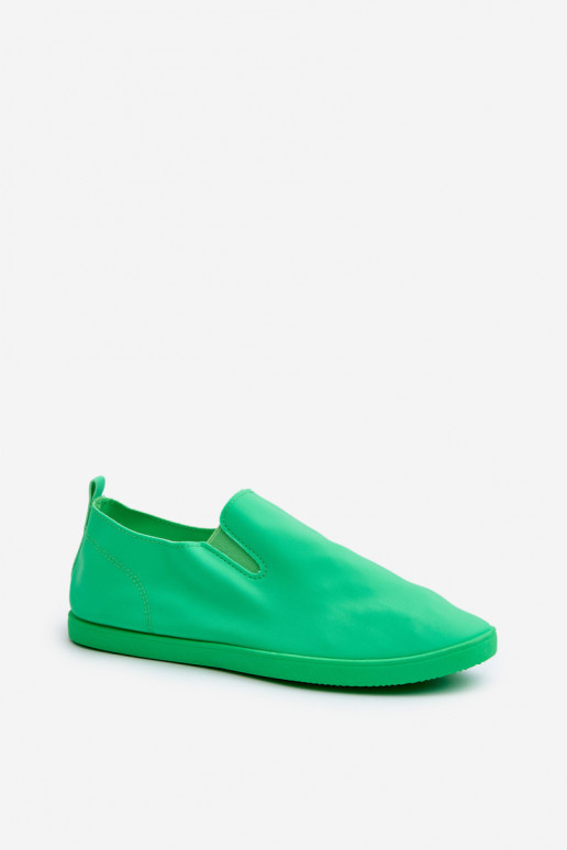 Calçados esportivos calçados de lazer Slip-On cor verde Lovinia